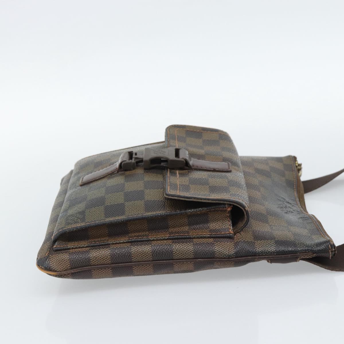 LOUIS VUITTON Damier Ebene Pochette Merwiel Shoulder Bag N51127 LV Auth BA13611