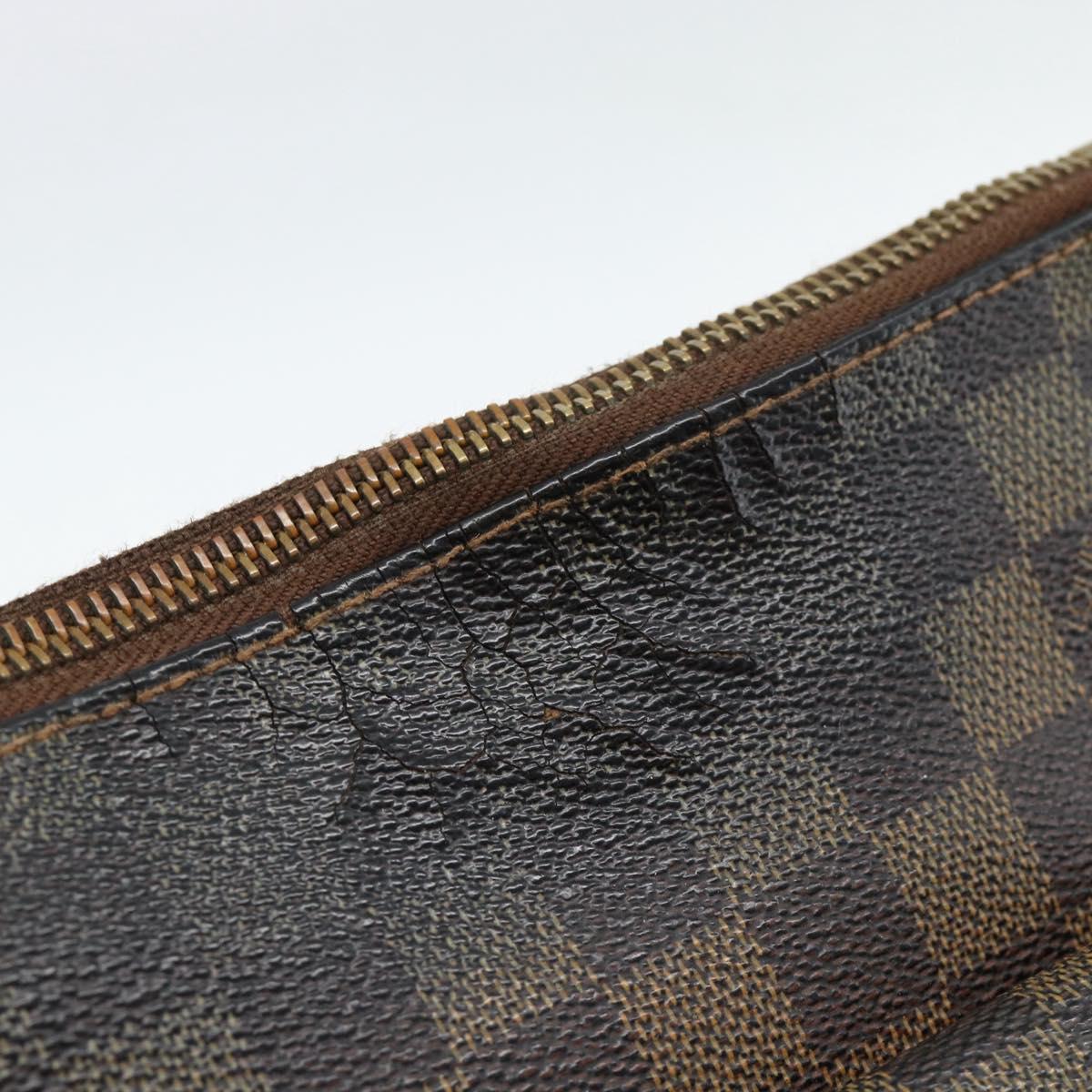 LOUIS VUITTON Damier Ebene Pochette Merwiel Shoulder Bag N51127 LV Auth BA13611