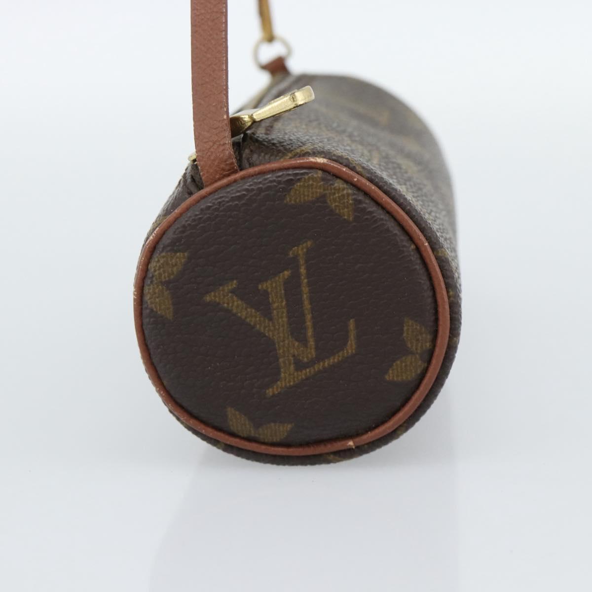 LOUIS VUITTON Monogram Papillon Pouch LV Auth BA13619