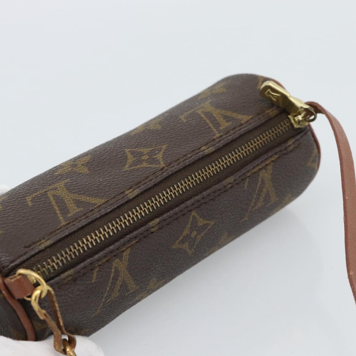 LOUIS VUITTON Monogram Papillon Pouch LV Auth BA13619