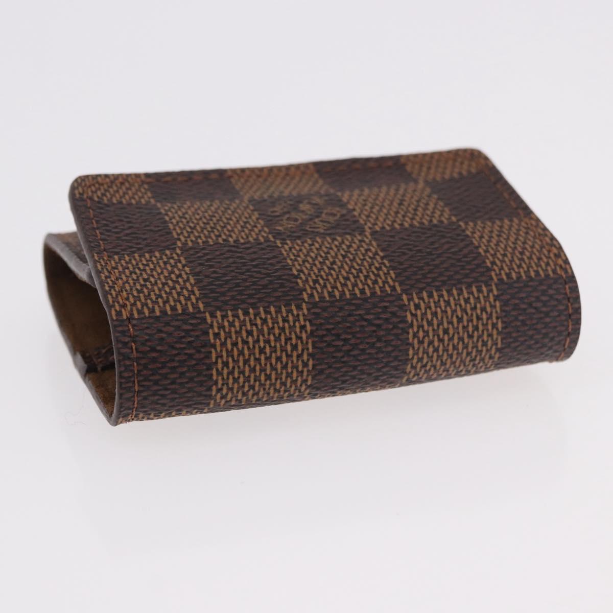 LOUIS VUITTON Damier Ebene Cuffs&Cuff Case Cuffs Silver M64675 LV Auth BA13620V