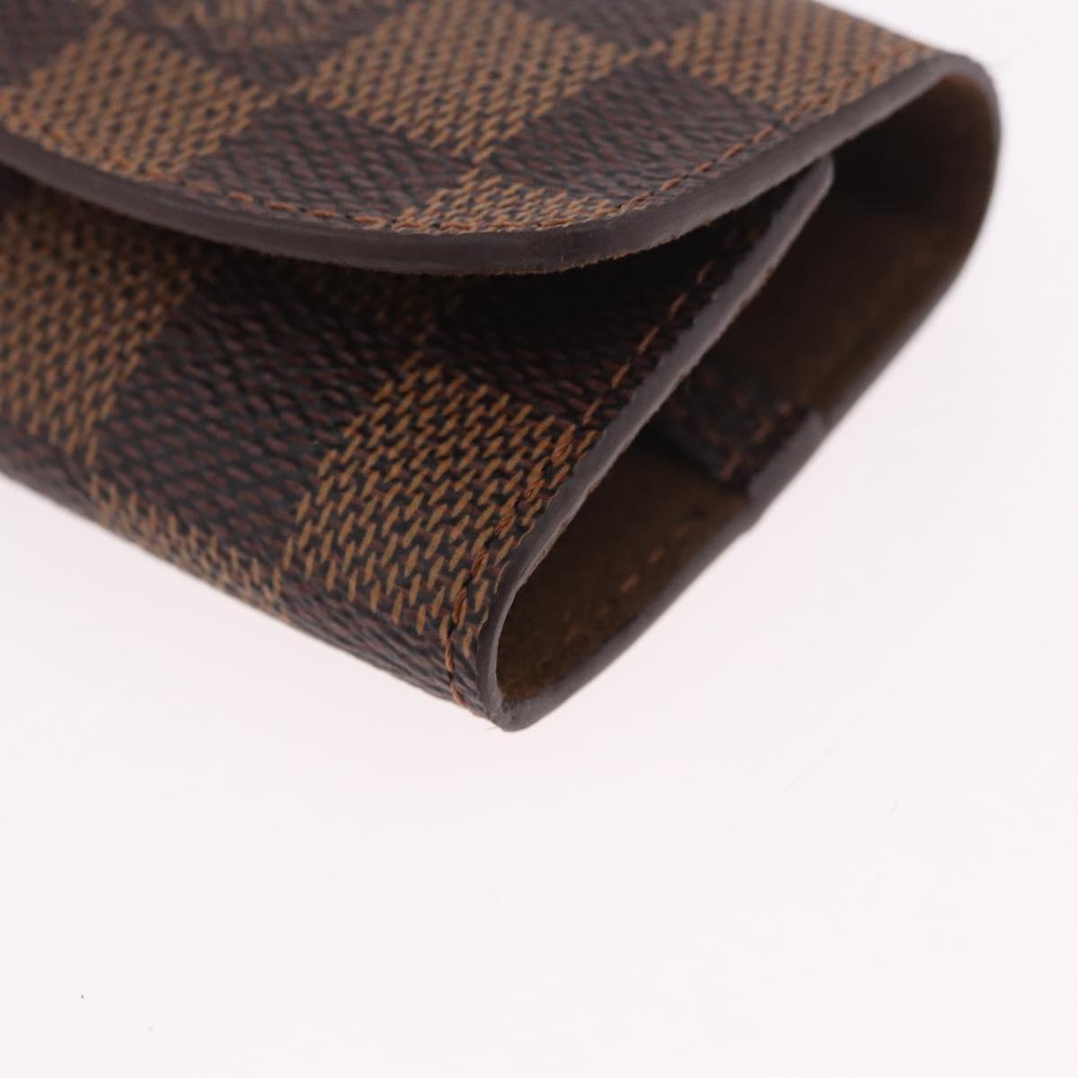 LOUIS VUITTON Damier Ebene Cuffs&Cuff Case Cuffs Silver M64675 LV Auth BA13620V