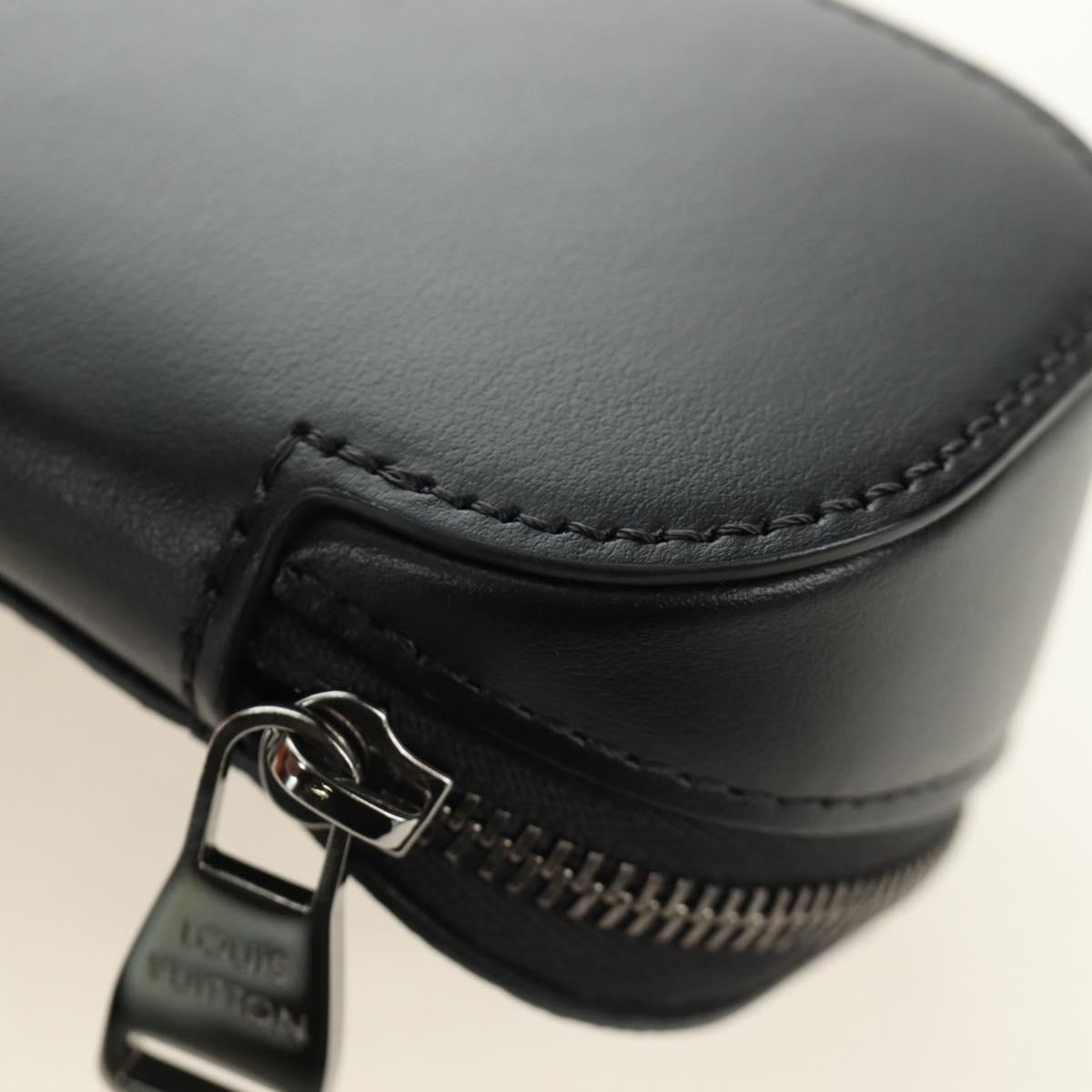 LOUIS VUITTON Monogram Eclipse Etui Lunette GM Glasses Case GI0654 Auth BA13621M