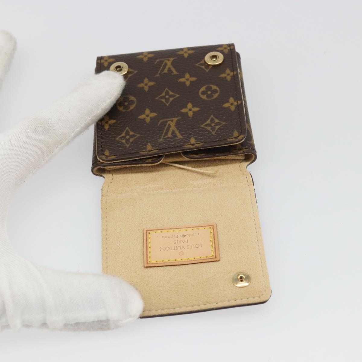 LOUIS VUITTON Monogram Jewelry case Jewelry Box LV Auth BA13625V