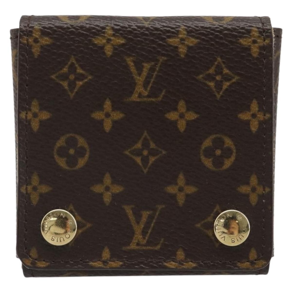 LOUIS VUITTON Monogram Jewelry case Jewelry Box LV Auth BA13625V