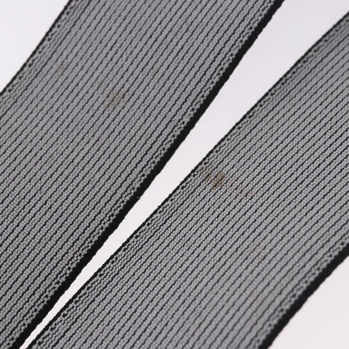 VERSACE Medusa Suspenders Metal Black Silver Auth BA13627