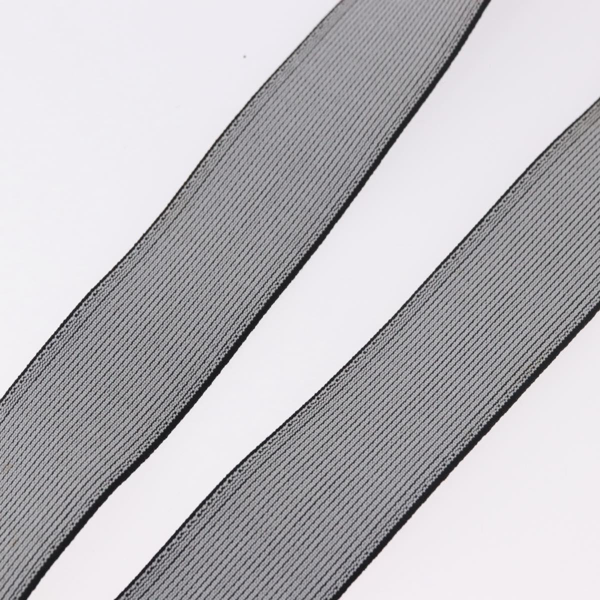 VERSACE Medusa Suspenders Metal Black Silver Auth BA13627