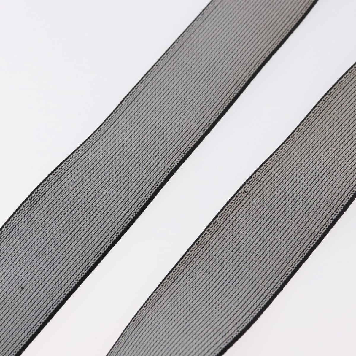 VERSACE Medusa Suspenders Metal Black Silver Auth BA13627