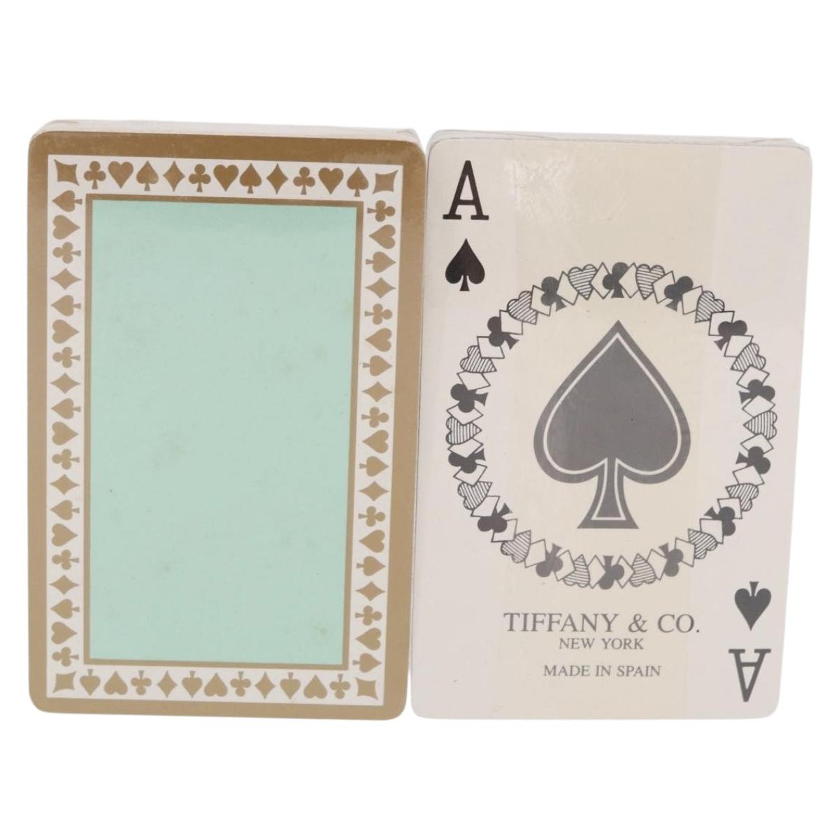 TIFFANY&Co. Playing Cards Paper Blue Green Auth BA13631A