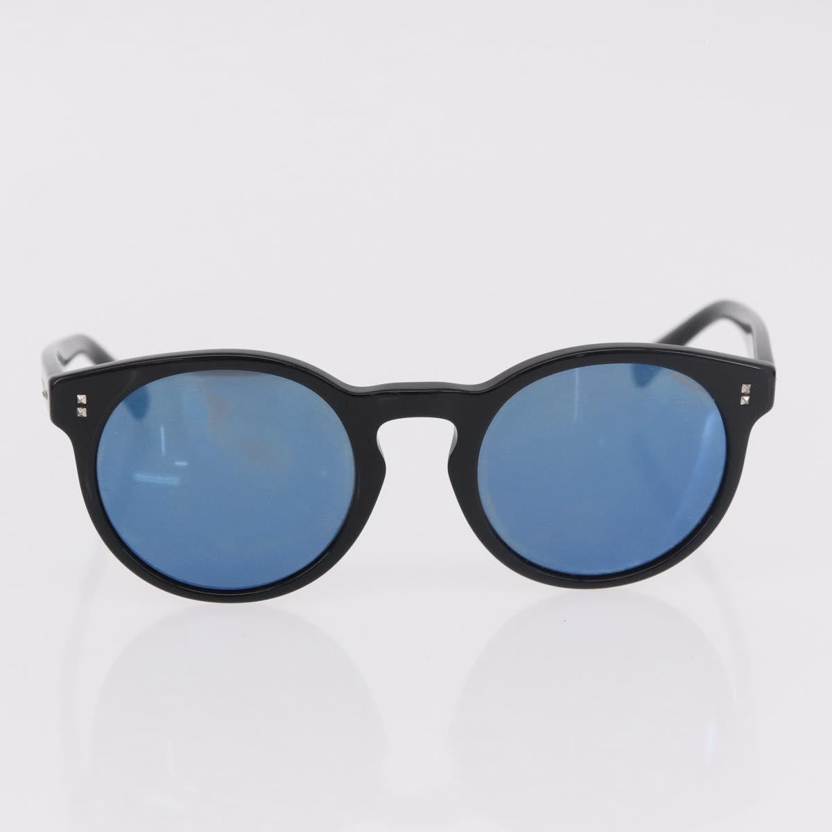 VALENTINO Chloe Sunglasses Plastic 4 Set Black Beige Brown Auth BA13633