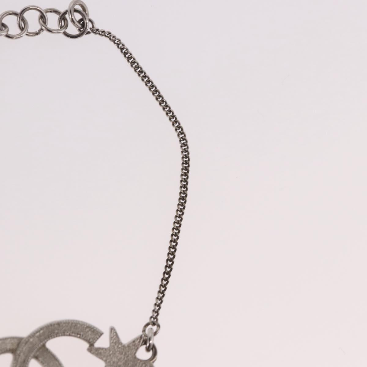 CHANEL Bracelet Metal Silver CC Auth BA13638M
