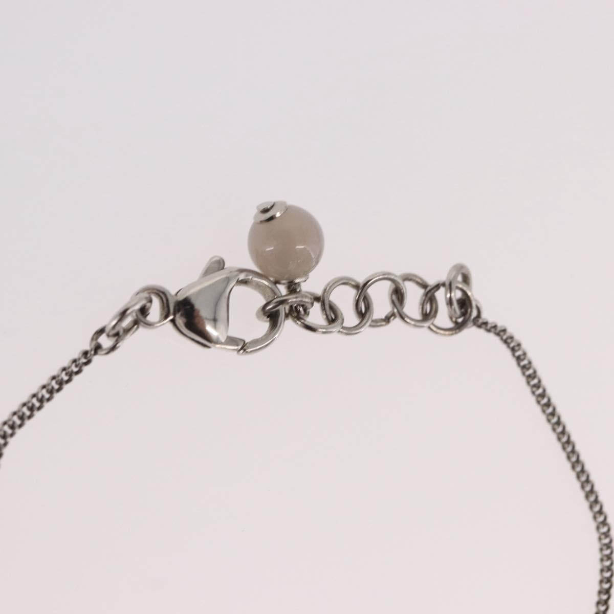 CHANEL Bracelet Metal Silver CC Auth BA13638M