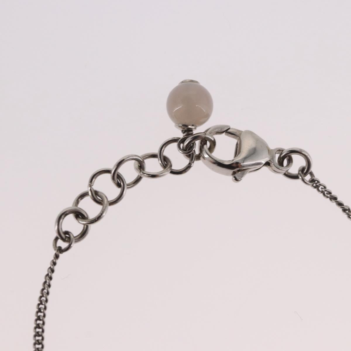 CHANEL Bracelet Metal Silver CC Auth BA13638M