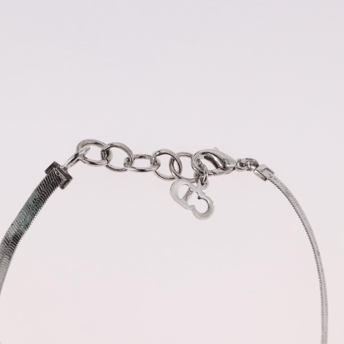 Christian Dior Bracelet Metal Silver Auth BA13644