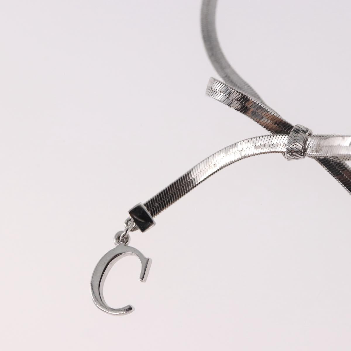 Christian Dior Bracelet Metal Silver Auth BA13644