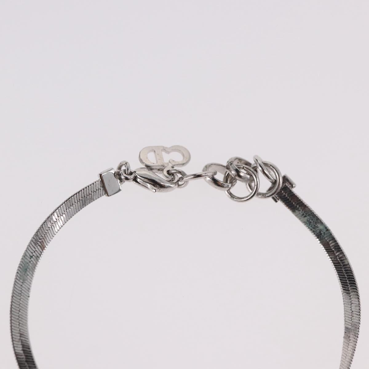 Christian Dior Bracelet Metal Silver Auth BA13644