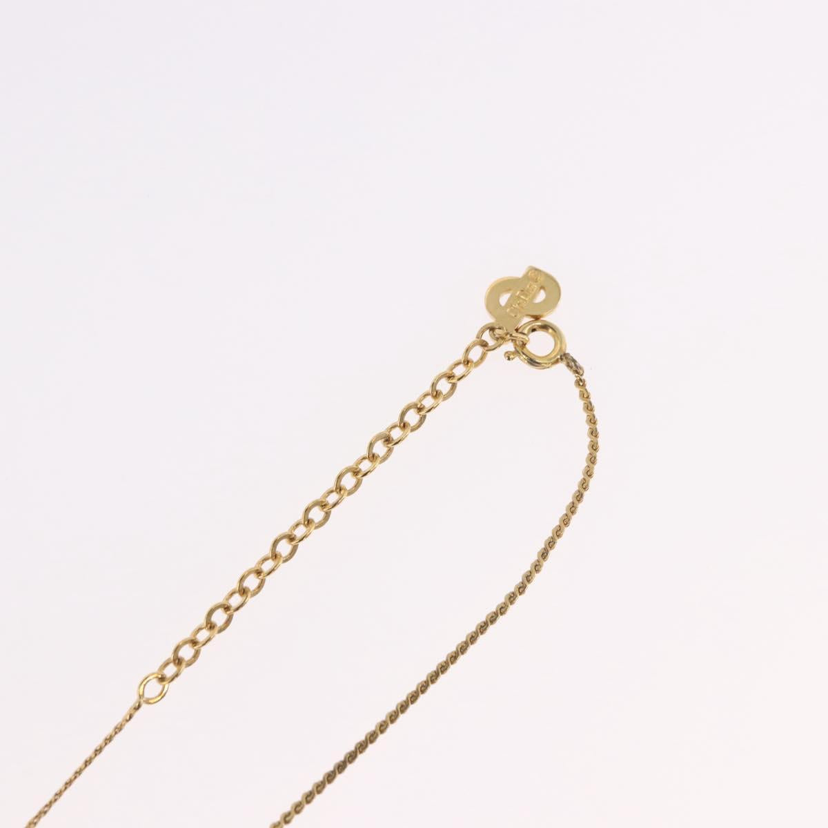 Christian Dior Necklace metal 4 Set Gold Tone Auth BA13645