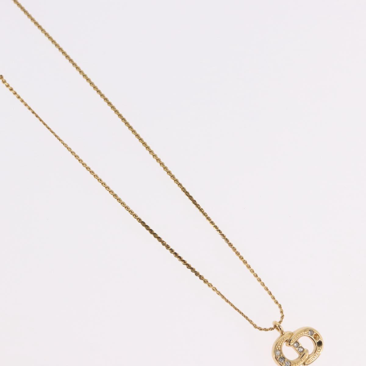 Christian Dior Necklace metal 4 Set Gold Tone Auth BA13645