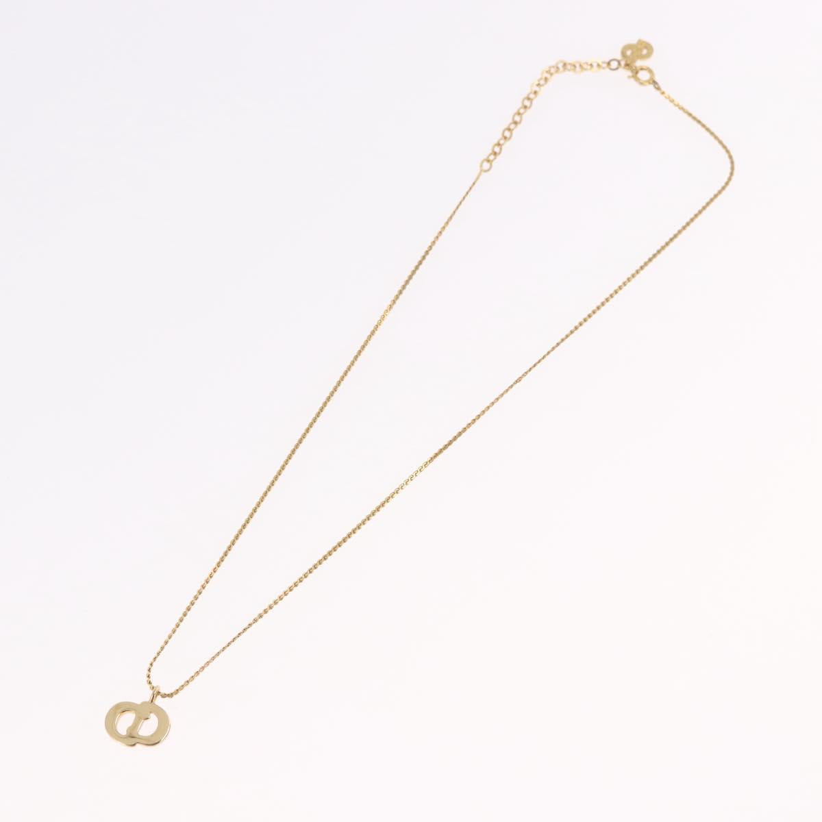 Christian Dior Necklace metal 4 Set Gold Tone Auth BA13645