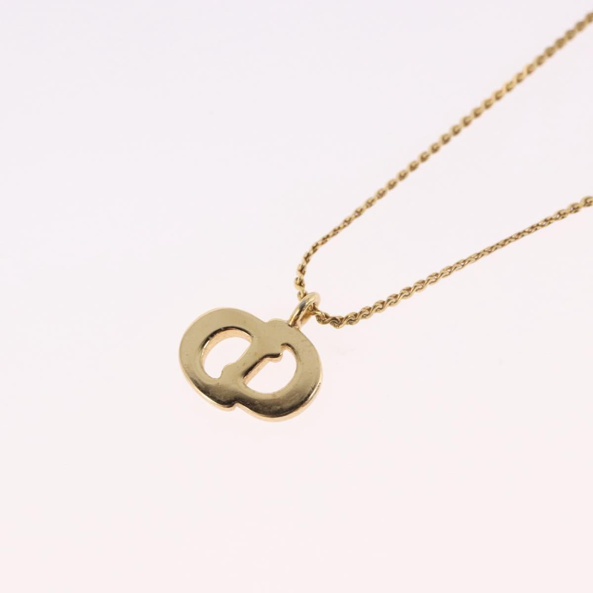 Christian Dior Necklace metal 4 Set Gold Tone Auth BA13645