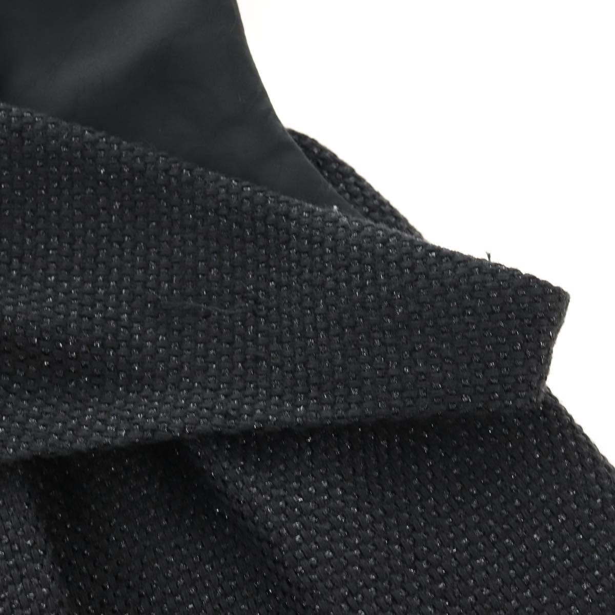 CHANEL Dress Wool Black CC Auth BA13646SAM