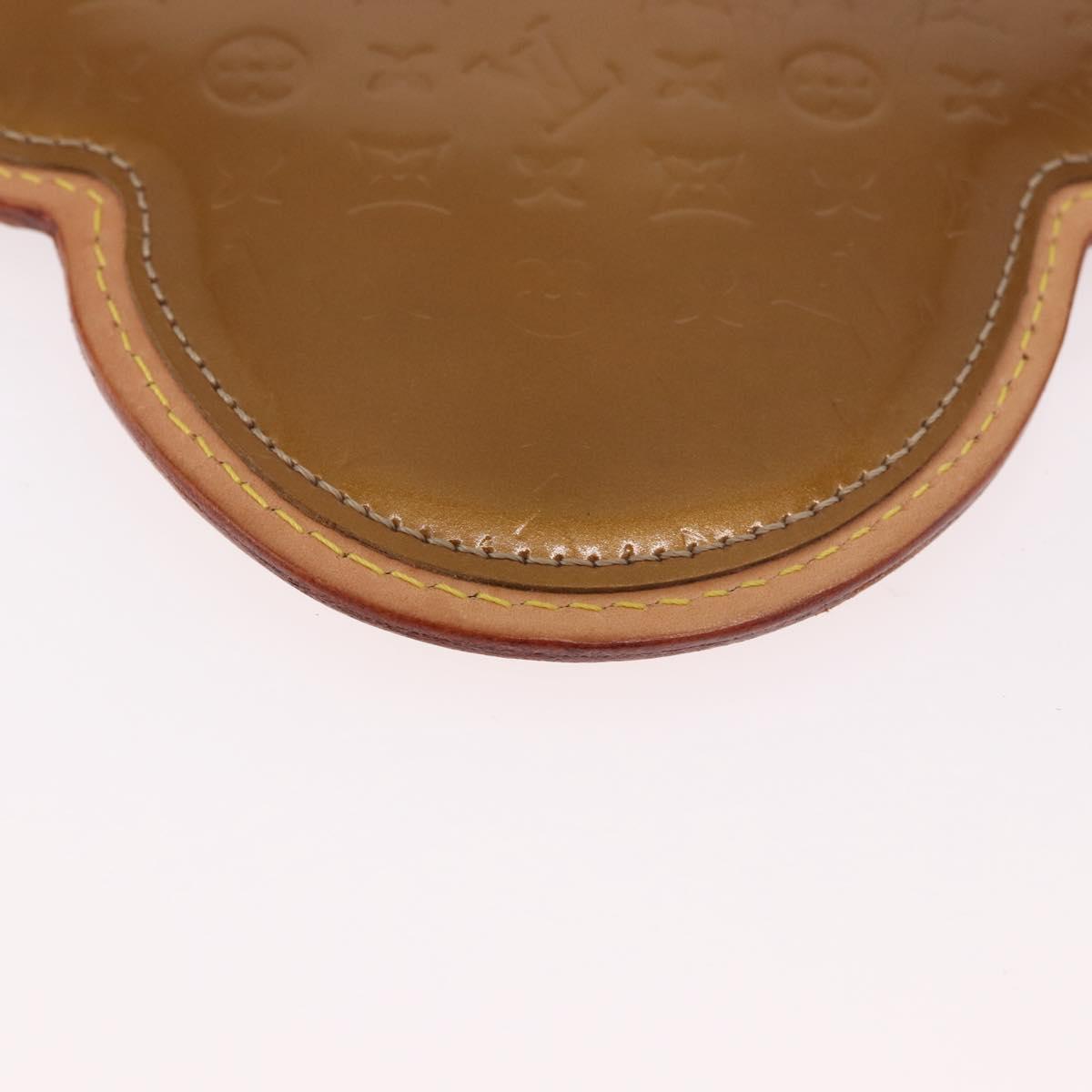 LOUIS VUITTON Vernis Comte de Feu Pochette Owl Bronze M92268 LV Auth BA13648V