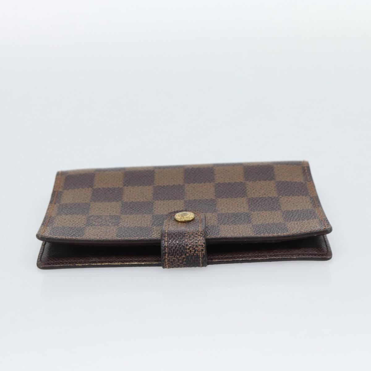 LOUIS VUITTON Damier Ebene Agenda PM Day Planner Cover R20700 LV Auth BA13650