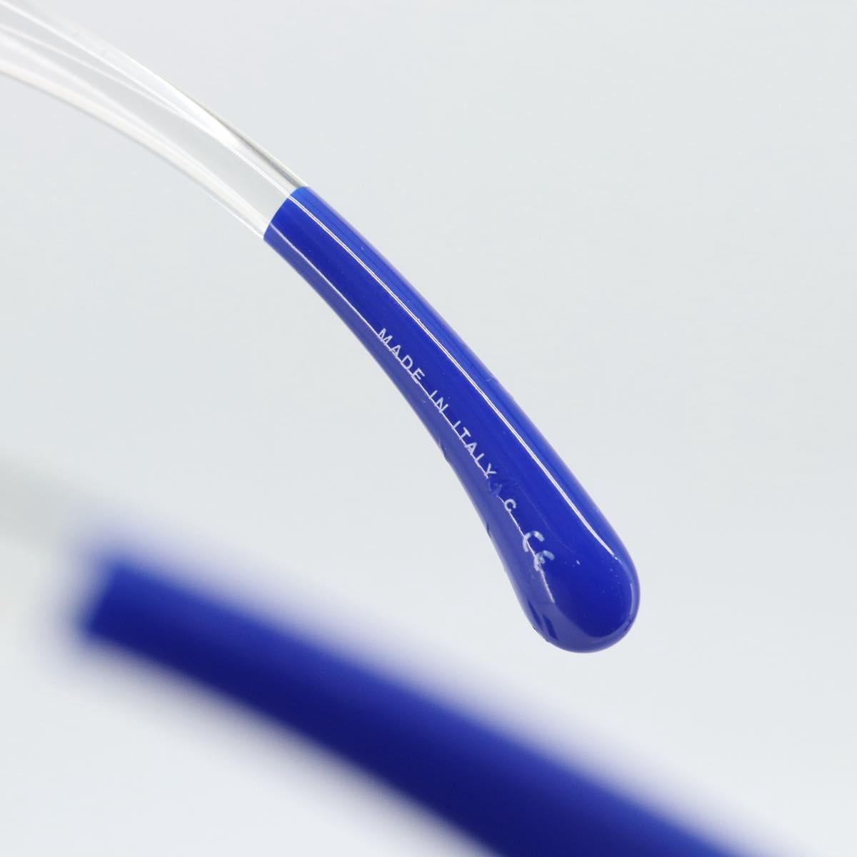 CHANEL Sunglasses Plastic Blue CC Auth BA13654