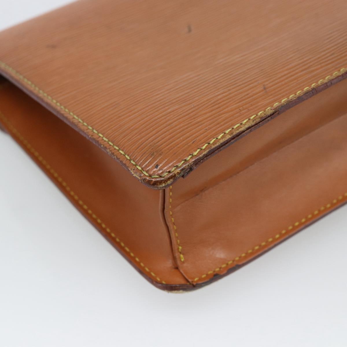 LOUIS VUITTON Epi Serie Dragonne Hand Bag Zipangu Gold M52618 LV Auth BA13660