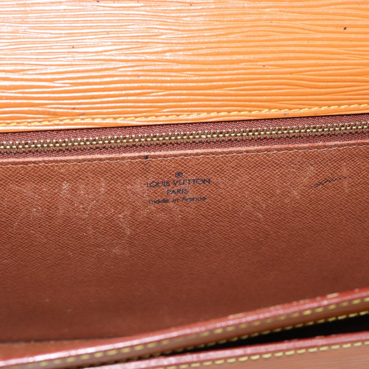 LOUIS VUITTON Epi Serie Dragonne Hand Bag Zipangu Gold M52618 LV Auth BA13660
