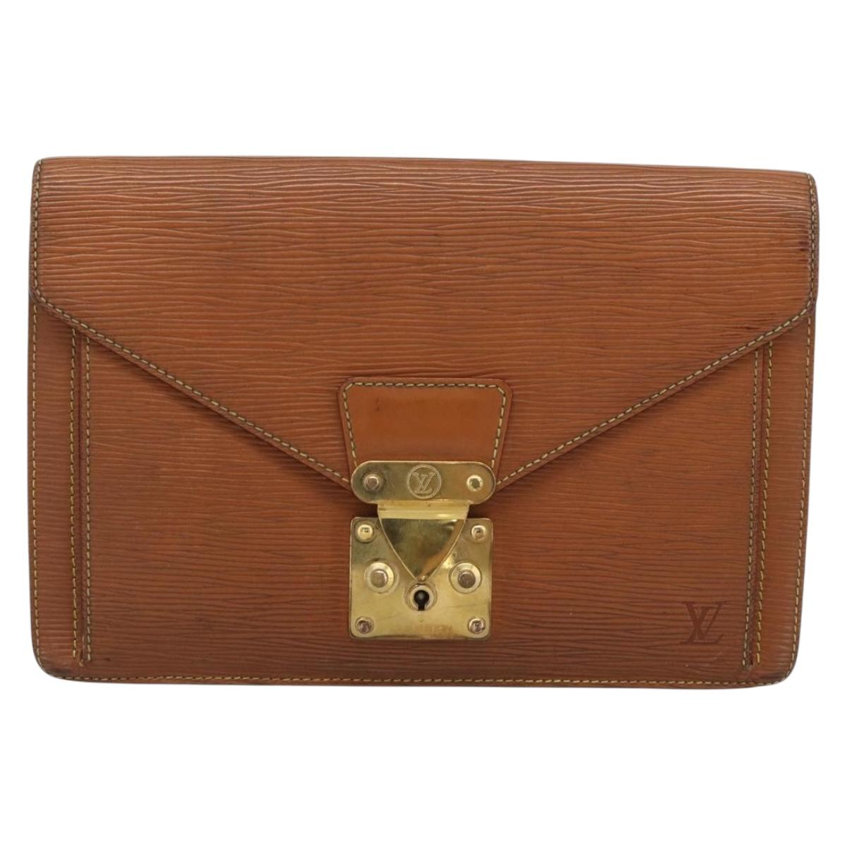 LOUIS VUITTON Epi Serie Dragonne Hand Bag Zipangu Gold M52618 LV Auth BA13660