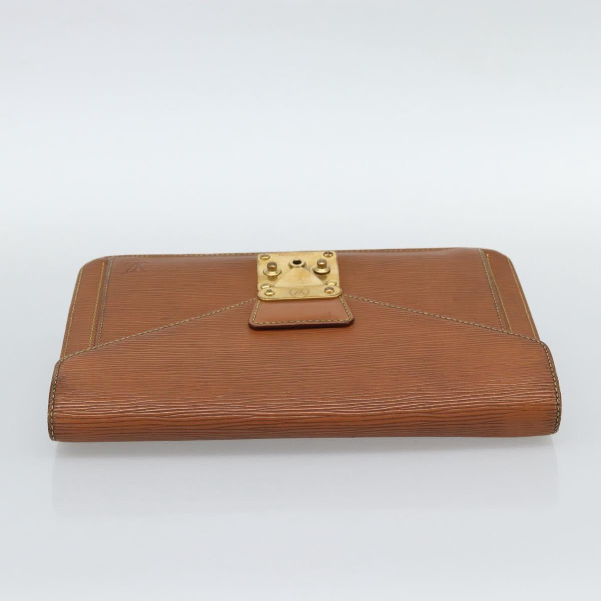 LOUIS VUITTON Epi Serie Dragonne Hand Bag Zipangu Gold M52618 LV Auth BA13660