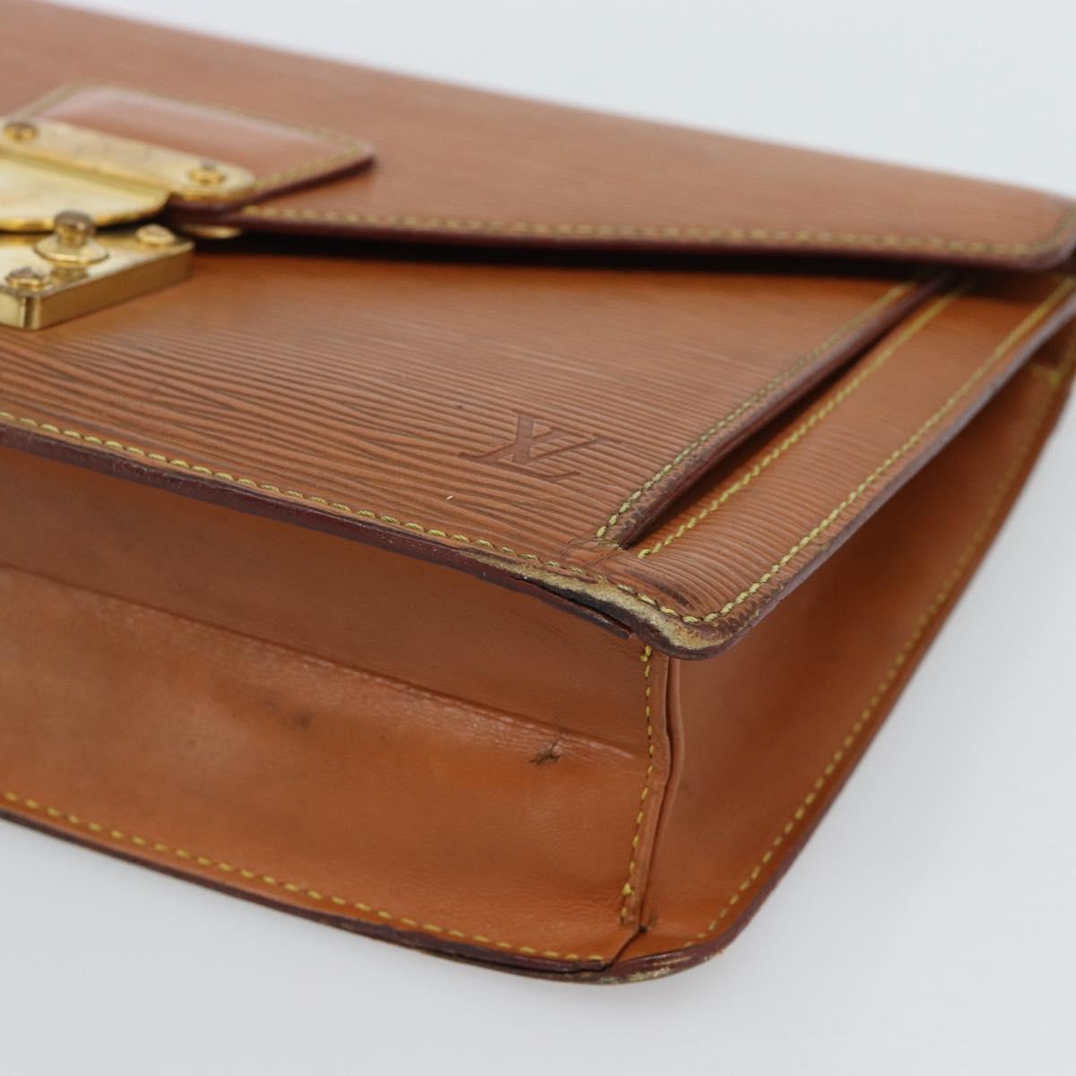 LOUIS VUITTON Epi Serie Dragonne Hand Bag Zipangu Gold M52618 LV Auth BA13660