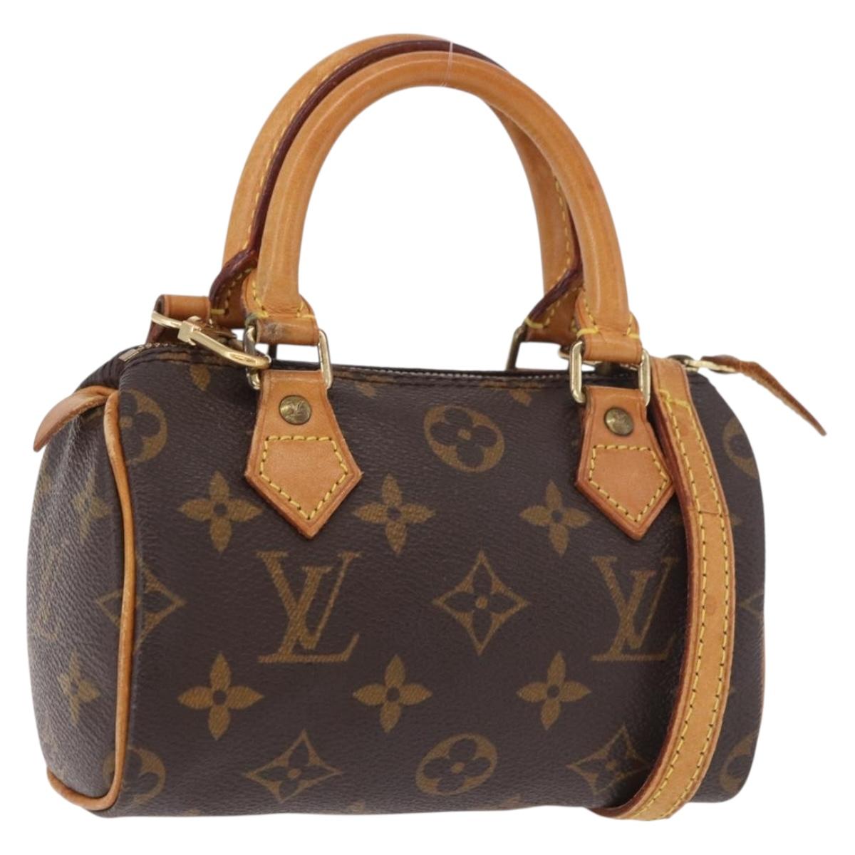 LOUIS VUITTON Monogram Mini Speedy Hand Bag M41534 LV Auth BA13663A