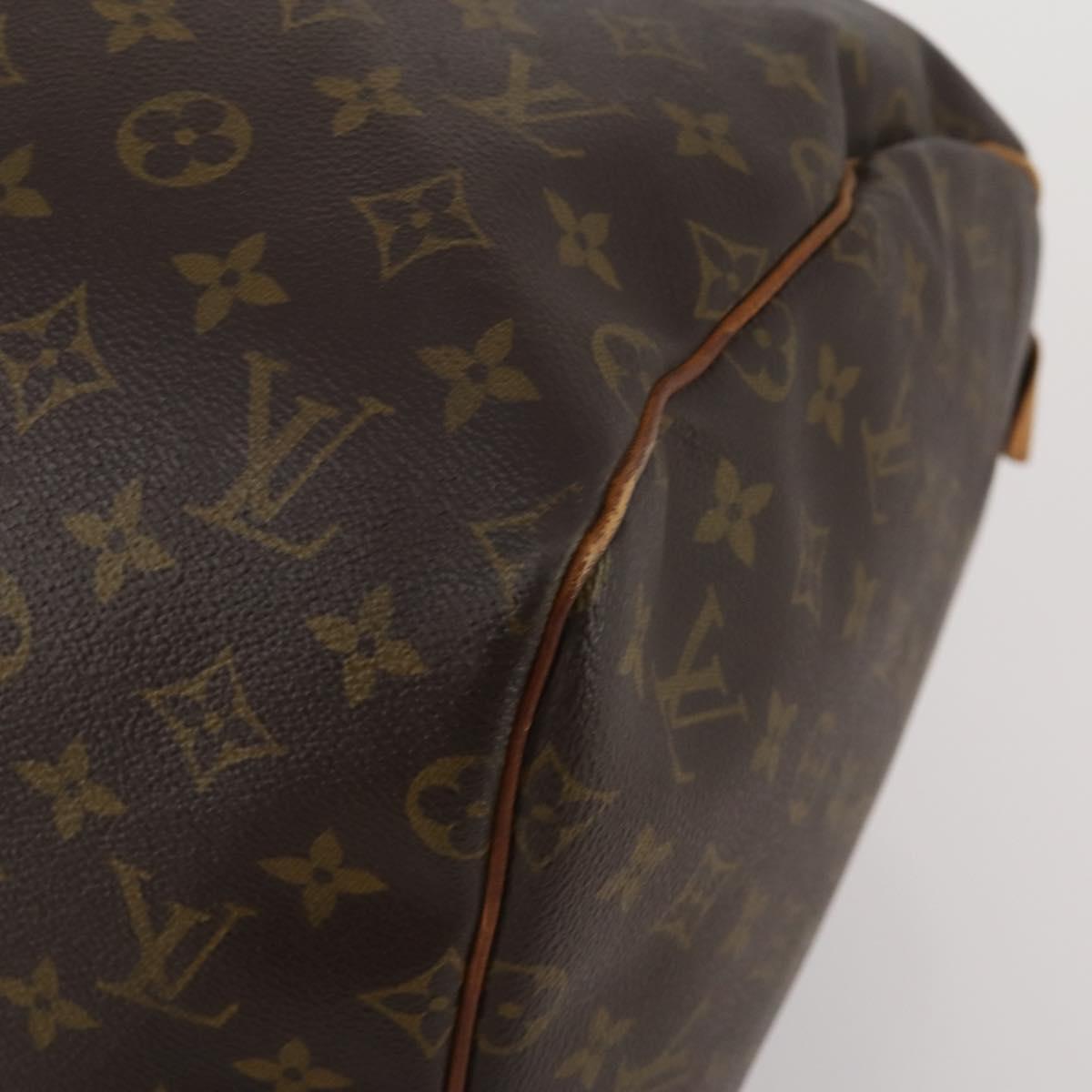 LOUIS VUITTON Monogram Keepall 55 Boston Bag M41424 LV Auth BA13664A