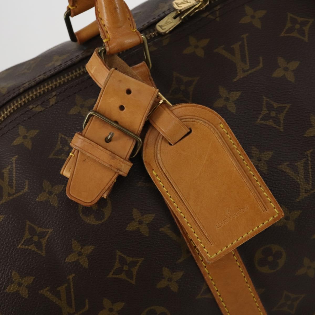 LOUIS VUITTON Monogram Keepall 55 Boston Bag M41424 LV Auth BA13664A
