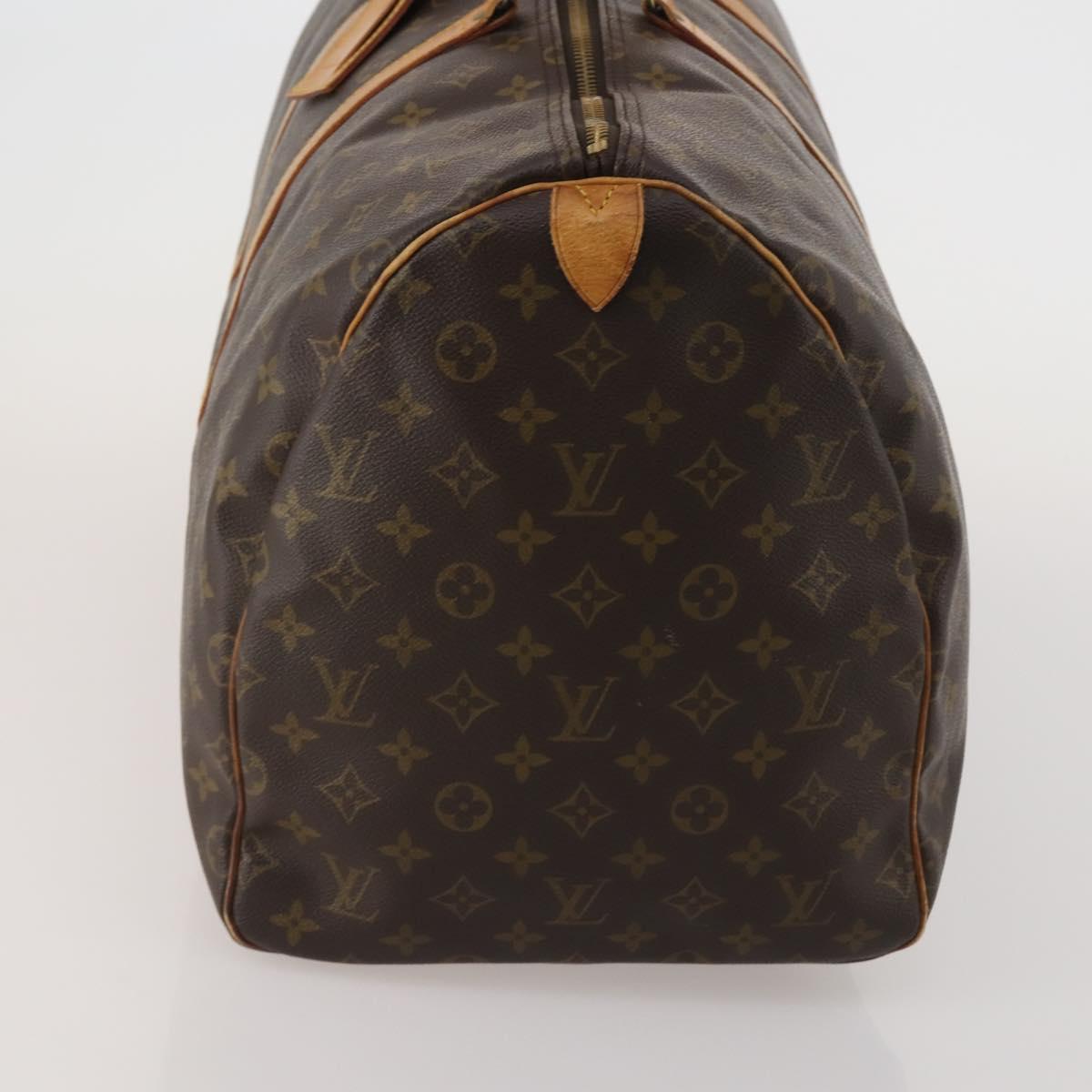 LOUIS VUITTON Monogram Keepall 55 Boston Bag M41424 LV Auth BA13664A