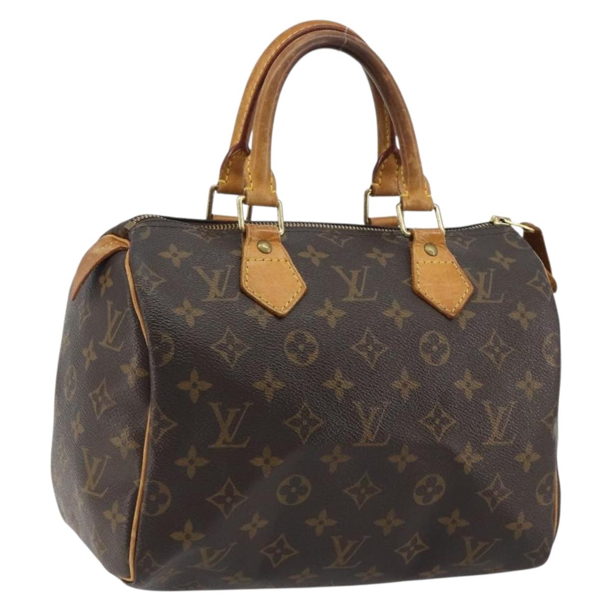 LOUIS VUITTON Monogram Speedy 25 Hand Bag M41528 LV Auth BA13666A