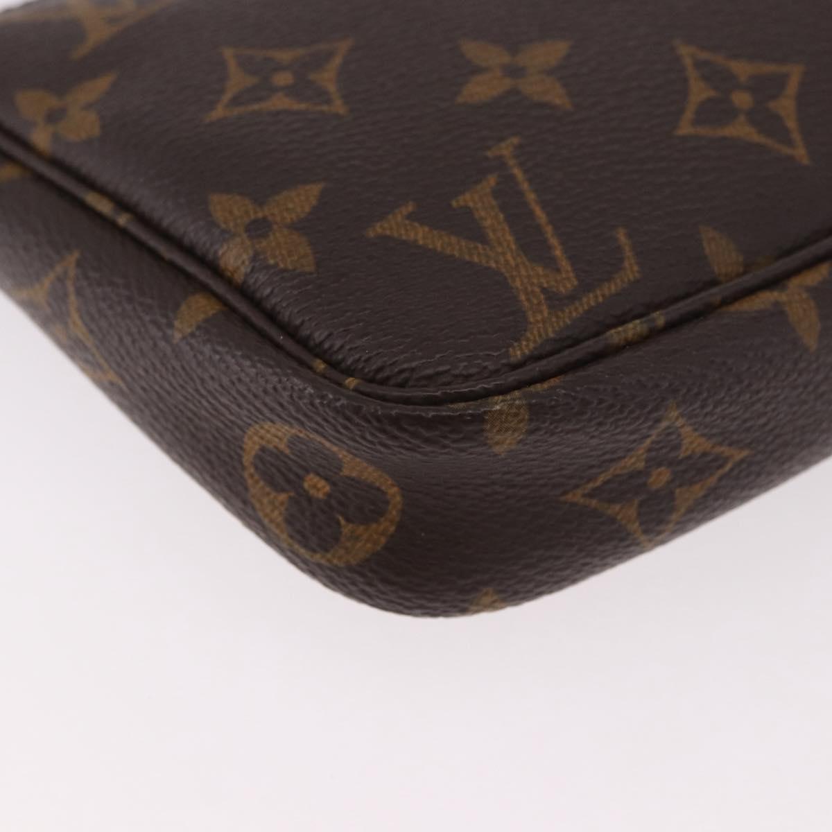 LOUIS VUITTON Monogram Pochette Accessoires Pouch M51980 LV Auth BA13668