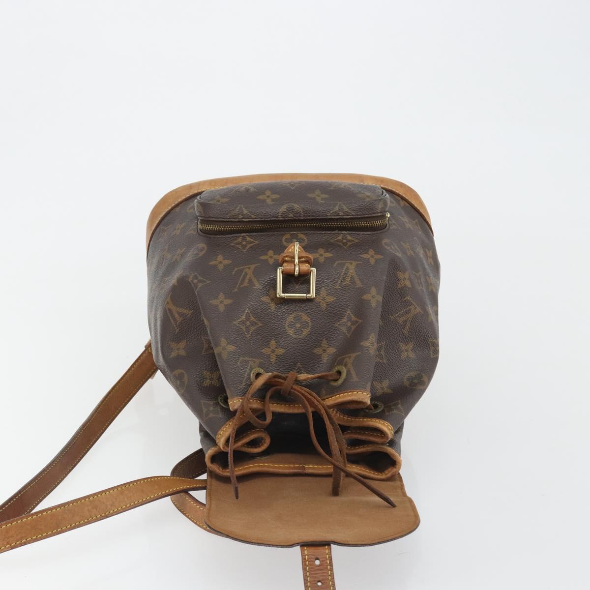 LOUIS VUITTON Monogram Montsouris MM Backpack M51136 LV Auth BA13671