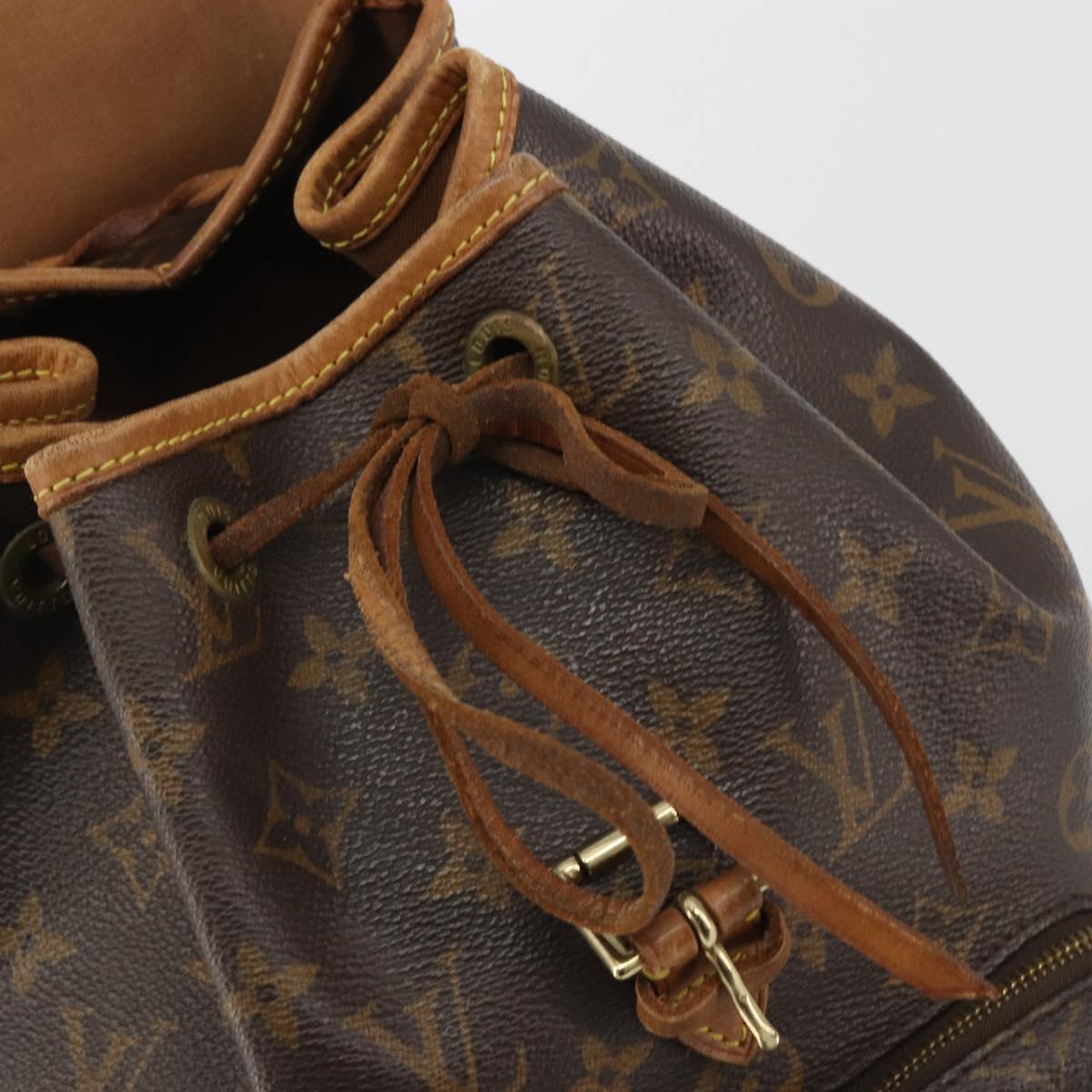 LOUIS VUITTON Monogram Montsouris MM Backpack M51136 LV Auth BA13671