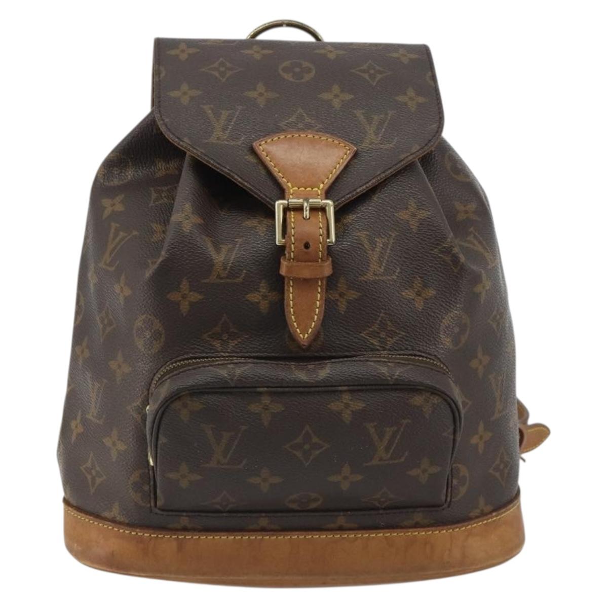 LOUIS VUITTON Monogram Montsouris MM Backpack M51136 LV Auth BA13671