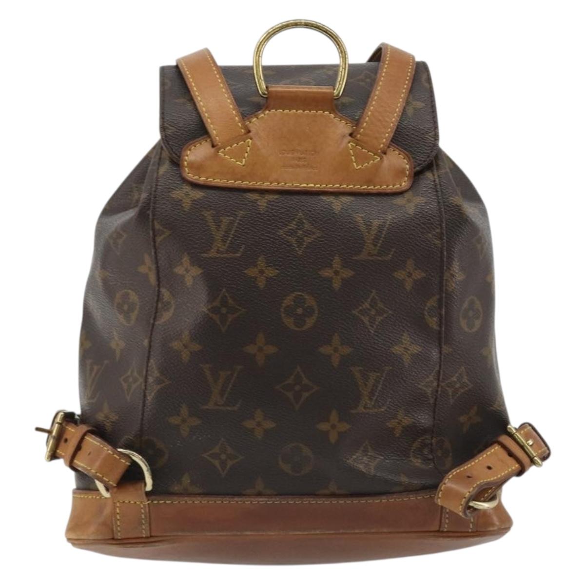 LOUIS VUITTON Monogram Montsouris MM Backpack M51136 LV Auth BA13671