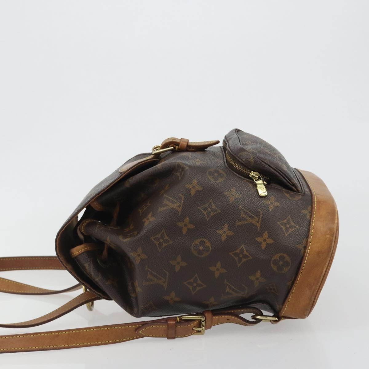 LOUIS VUITTON Monogram Montsouris MM Backpack M51136 LV Auth BA13671