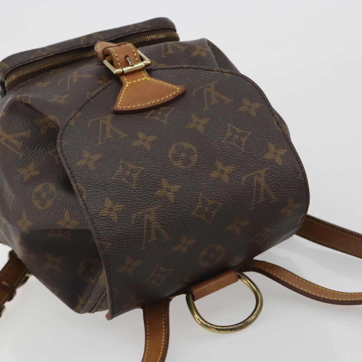LOUIS VUITTON Monogram Montsouris MM Backpack M51136 LV Auth BA13671