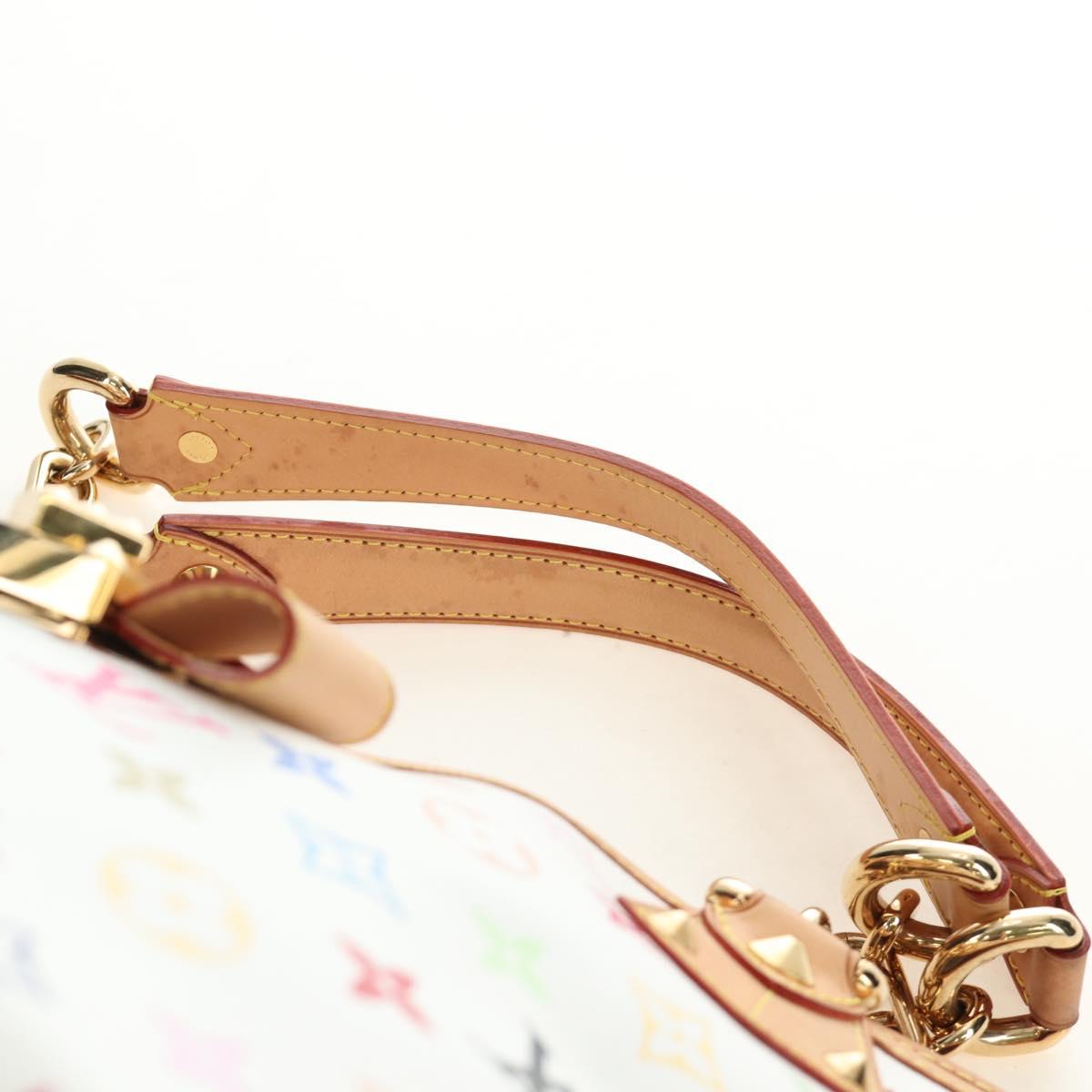 LOUIS VUITTON Monogram Multicolor Annie GM Tote Bag White M40303 Auth BA13672SAV