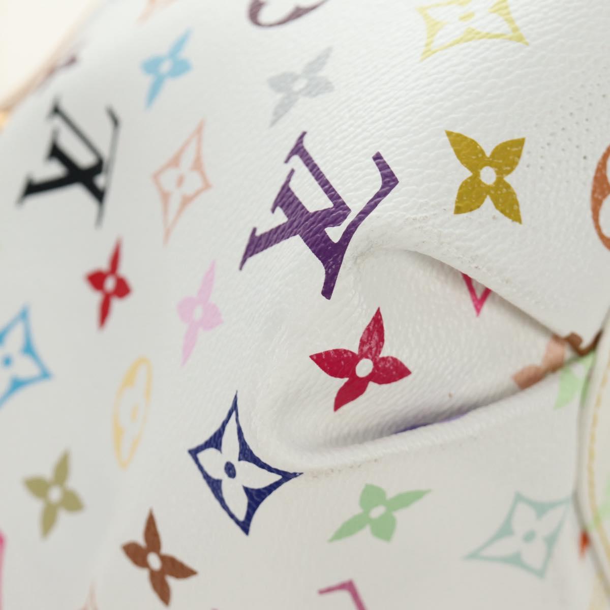 LOUIS VUITTON Monogram Multicolor Annie GM Tote Bag White M40303 Auth BA13672SAV