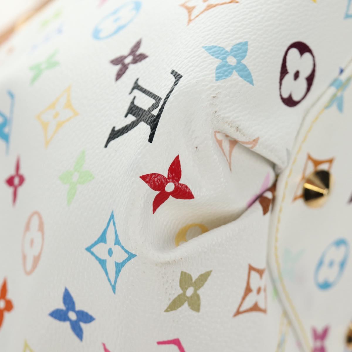 LOUIS VUITTON Monogram Multicolor Annie GM Tote Bag White M40303 Auth BA13672SAV