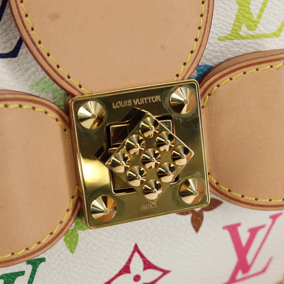 LOUIS VUITTON Monogram Multicolor Annie GM Tote Bag White M40303 Auth BA13672SAV