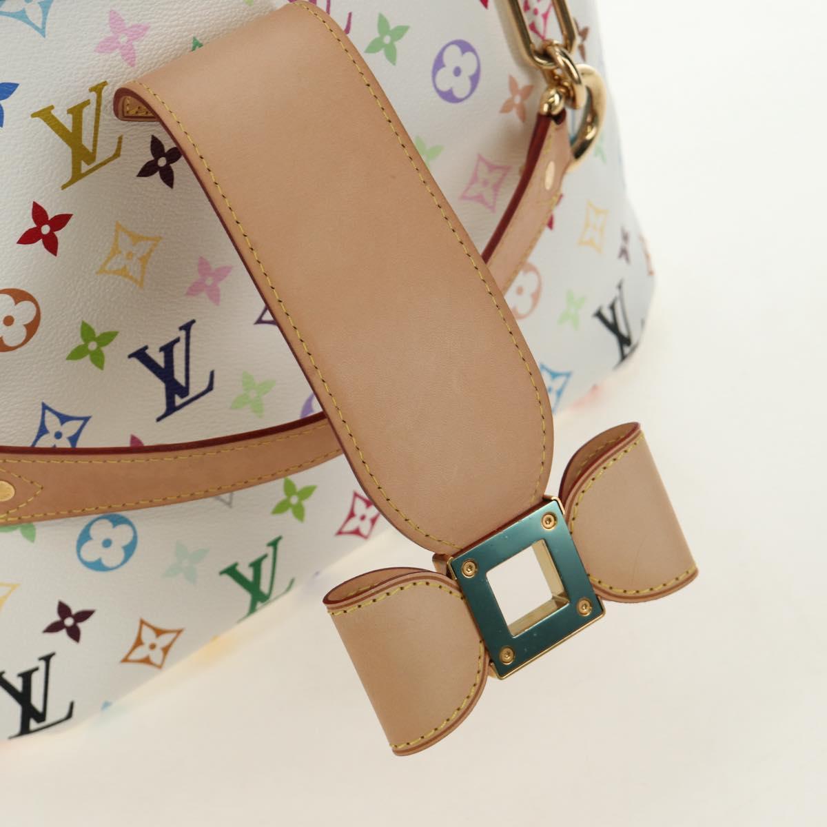 LOUIS VUITTON Monogram Multicolor Annie GM Tote Bag White M40303 Auth BA13672SAV